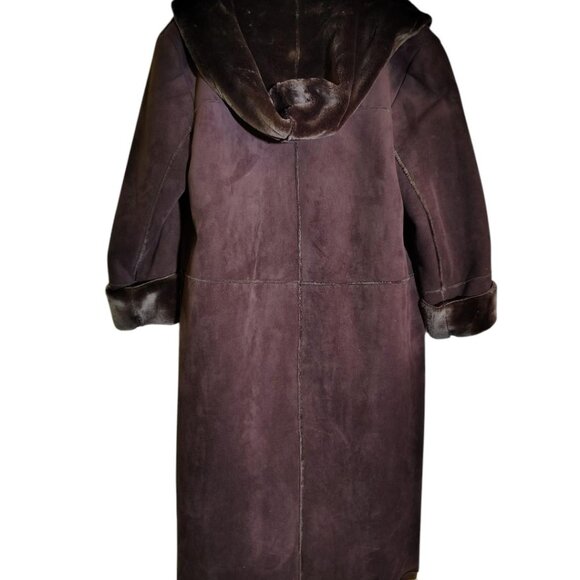 Jones New York Full Length Coat, Size Large, Brown - Picture 3 of 3
